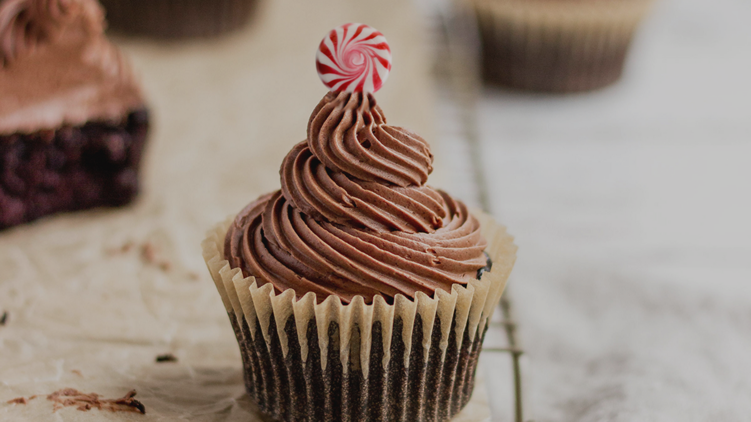 BALANCE Peppermint Mocha Cupcakes