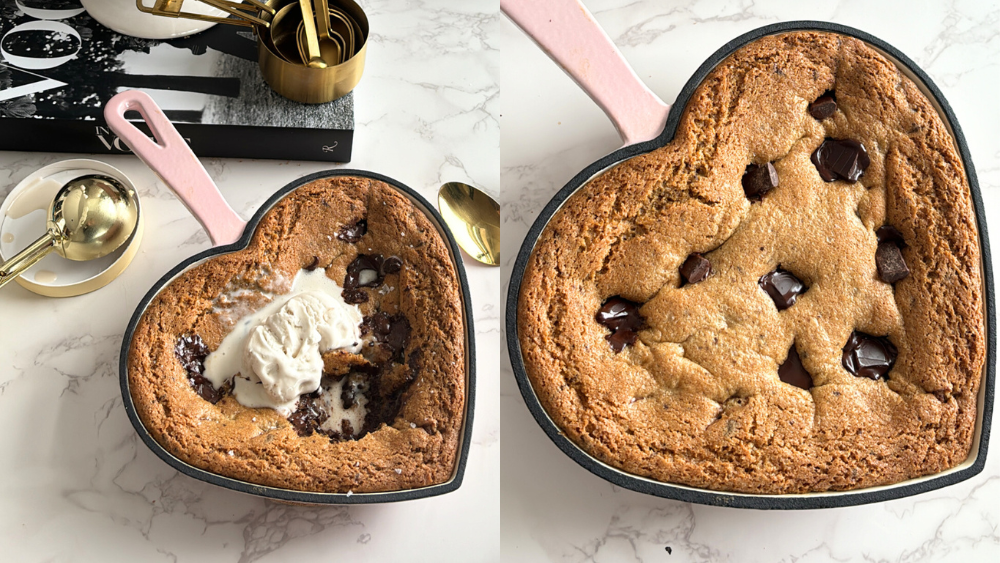 Chocolate Chip Cookie Skillet with Ice Cream