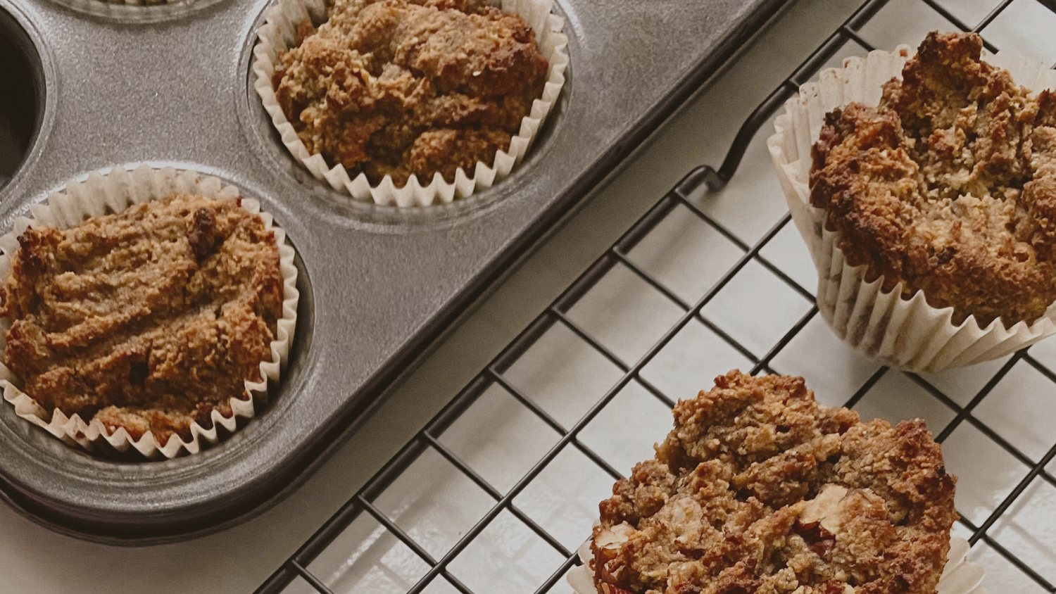 AWAKEN Banana Pecan Breakfast Muffins