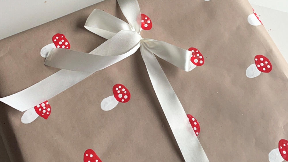 DIY Mushroom Wrapping Paper: A Whimsical Holiday Craft