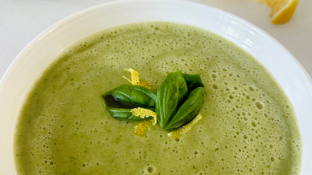 Zucchini Soup with Lemon + Basil ft. 6MB